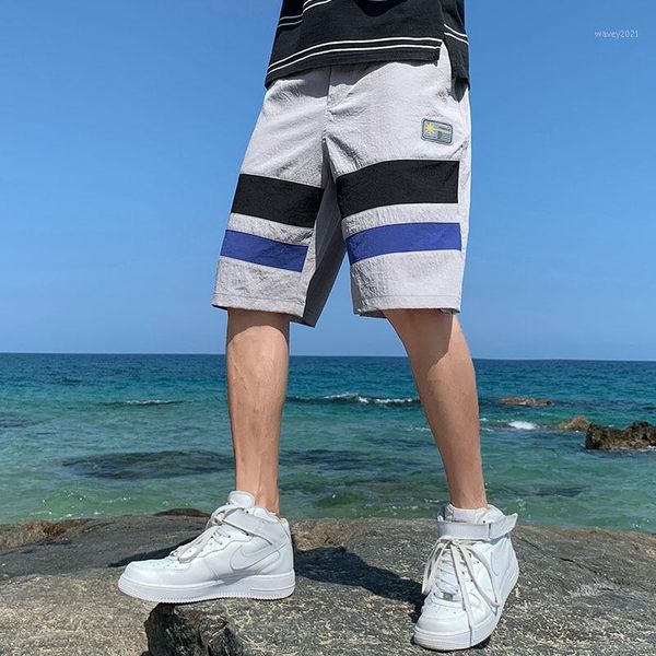 men's shorts summer thin style men's trendy five-point pants youth striped loose outer wear casual pants1, White;black
men's shorts summer thin style men's trendy five-point pants youth striped loose outer wear casual pants1, White;black