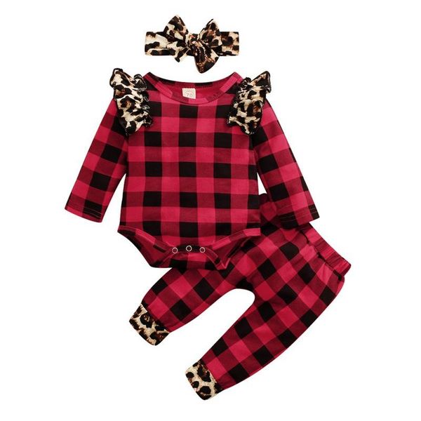 christmas baby girl boy long sleeve plaid print romper +trousers pants+headband 3 pcs set infant kids outfits new style, White
christmas baby girl boy long sleeve plaid print romper +trousers pants+headband 3 pcs set infant kids outfits new style, White
