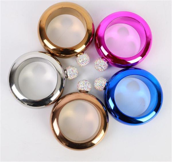 3.5oz 17 colors stainless steel hip flask bracelet wine pot portable round bangle beer bottle whisky drinkware for outdoor hiking travel
3.5oz 17 colors stainless steel hip flask bracelet wine pot portable round bangle beer bottle whisky drinkware for outdoor hiking travel