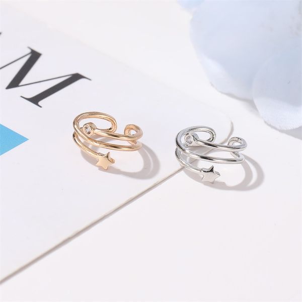 30pcs/lot korean three layer star ear cuff single diamond no hole earrings women copper five-pointed star ear clip fashion jewelry, Silver
30pcs/lot korean three layer star ear cuff single diamond no hole earrings women copper five-pointed star ear clip fashion jewelry, Silver