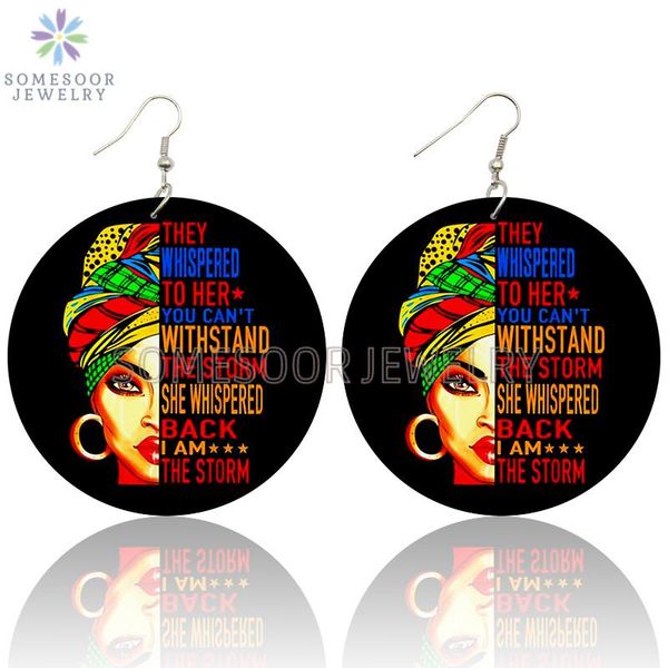 somesoor vintage afro headwrap large loops wooden drop earrings both sides printed black sayings pendant dangle for women gifts, Silver
somesoor vintage afro headwrap large loops wooden drop earrings both sides printed black sayings pendant dangle for women gifts, Silver