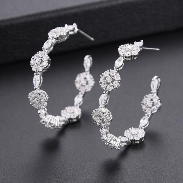siscathy 2020 fashion jewelry trendy simple hoop earrings luxury cubic zirconia earrings for women accessories gift, Golden;silver
siscathy 2020 fashion jewelry trendy simple hoop earrings luxury cubic zirconia earrings for women accessories gift, Golden;silver