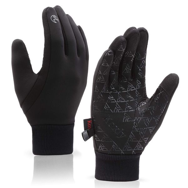 winter gloves men women touch screen glove anti-slip windproof waterproof texting gloves for running cycling, Black
winter gloves men women touch screen glove anti-slip windproof waterproof texting gloves for running cycling, Black