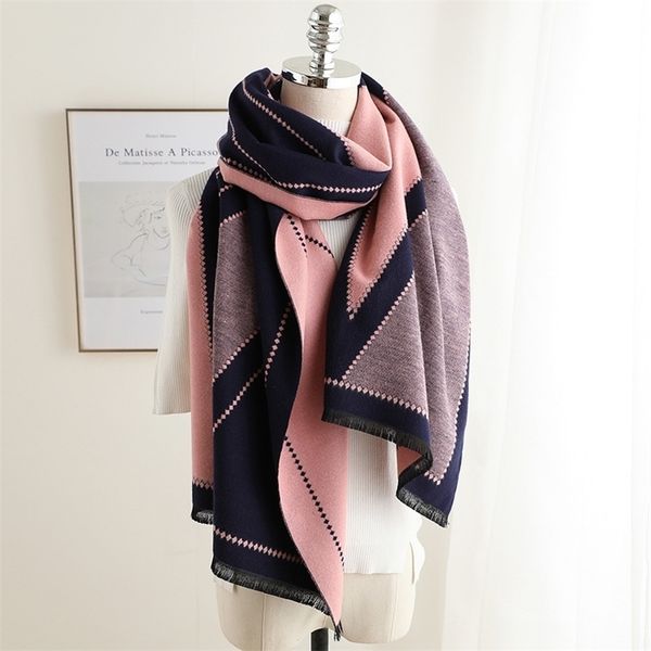 cashmere scarf women thick winter scarves shawls wraps lady warm pashmina scarfs femme foulard stole 201218, Blue;gray
cashmere scarf women thick winter scarves shawls wraps lady warm pashmina scarfs femme foulard stole 201218, Blue;gray