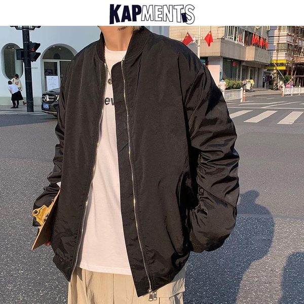 kapments men winter streetwear harajuku baseball jackets 2020 mens vintage japanese parkas bomber jacket male solid windbreaker, Black
kapments men winter streetwear harajuku baseball jackets 2020 mens vintage japanese parkas bomber jacket male solid windbreaker, Black