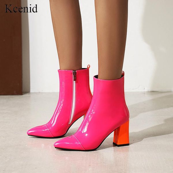 kcenid candy colors patent leather winter boots for women pointed toe high heels women's ankle boots female party shoes 43, Black
kcenid candy colors patent leather winter boots for women pointed toe high heels women's ankle boots female party shoes 43, Black