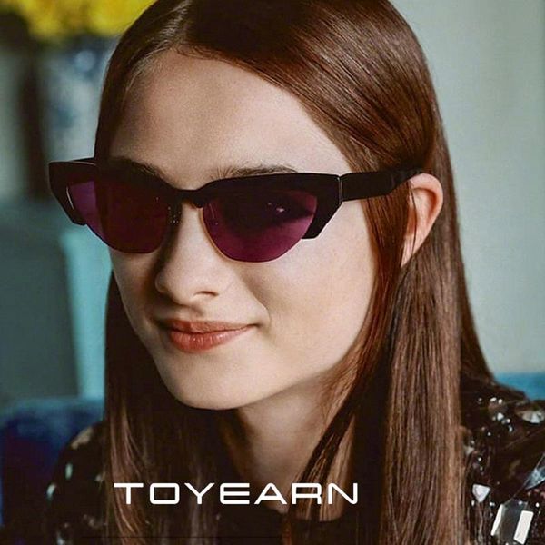 sunglasses designer ladies cat eye women gradient points half frame sun glasses for female uv400, White;black
sunglasses designer ladies cat eye women gradient points half frame sun glasses for female uv400, White;black