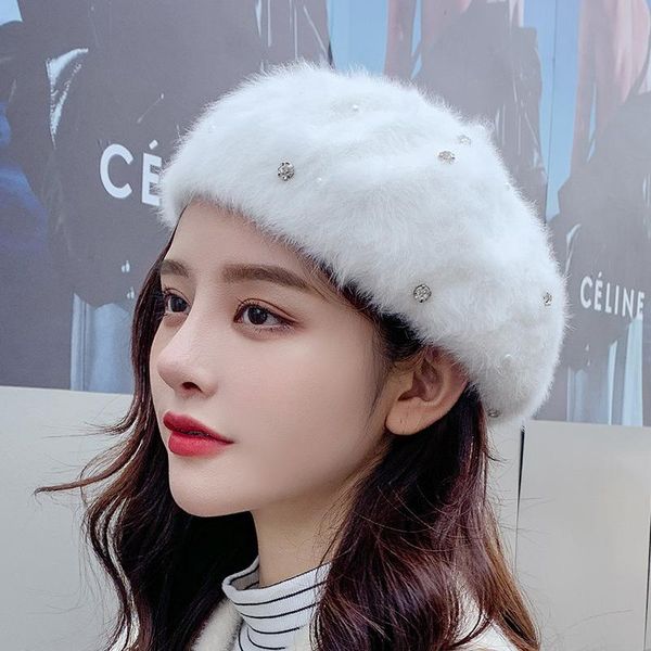 beanie/skull caps 2021winter hat women's warm long-haired fur solid color wide sleeve mouth beret rhinestone gravity falls, Blue;gray
beanie/skull caps 2021winter hat women's warm long-haired fur solid color wide sleeve mouth beret rhinestone gravity falls, Blue;gray