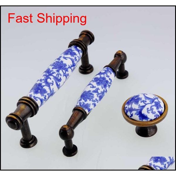 european 96mm bronze dresser white and blue drawer cabinet pull blue flower ceramic ha qylyau dh_seller2010
european 96mm bronze dresser white and blue drawer cabinet pull blue flower ceramic ha qylyau dh_seller2010