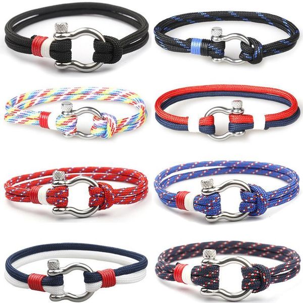 eif dock 9 colors camping parachute cord survival anchor bracelet men women with silver u shape stainless steel spor jllqis
eif dock 9 colors camping parachute cord survival anchor bracelet men women with silver u shape stainless steel spor jllqis