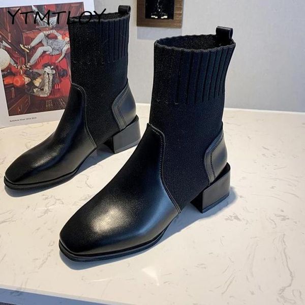 soft natural genuine leather women boots fashion leisure winter autumn motocycle boots ankle stretch fabric, Black
soft natural genuine leather women boots fashion leisure winter autumn motocycle boots ankle stretch fabric, Black