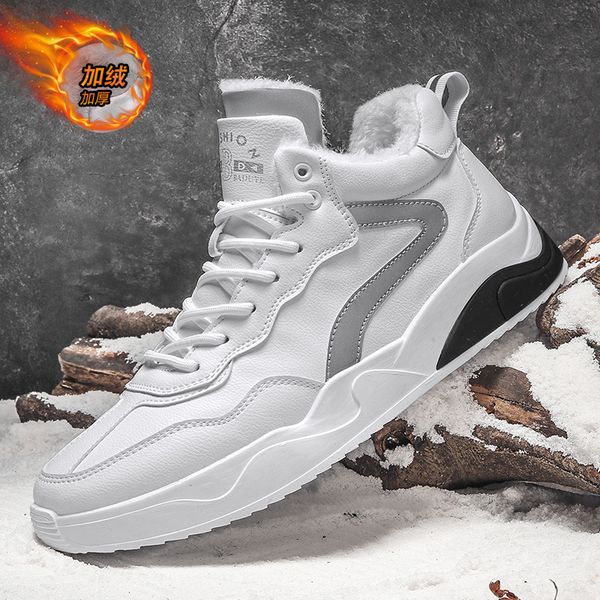winter plush korean men's shoes 2020 new mid casual sports men's board shoes cold resistant and warm men's fashion shoes c121, Black;white
winter plush korean men's shoes 2020 new mid casual sports men's board shoes cold resistant and warm men's fashion shoes c121, Black;white