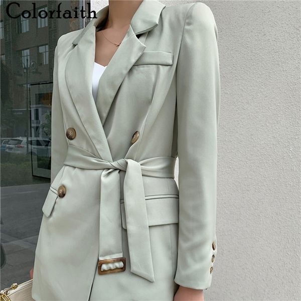 colorfaith new summer autumn women's blazers casual double breasted jacket notched office lady lace up wild jk20011 y201026, White;black
colorfaith new summer autumn women's blazers casual double breasted jacket notched office lady lace up wild jk20011 y201026, White;black