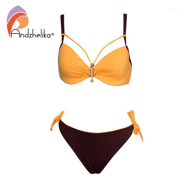 women's swimwear andzhelika solid patchwork bikini 2021 summer push up set metal brooch plus size bathing suits monokini1, White;black
women's swimwear andzhelika solid patchwork bikini 2021 summer push up set metal brooch plus size bathing suits monokini1, White;black