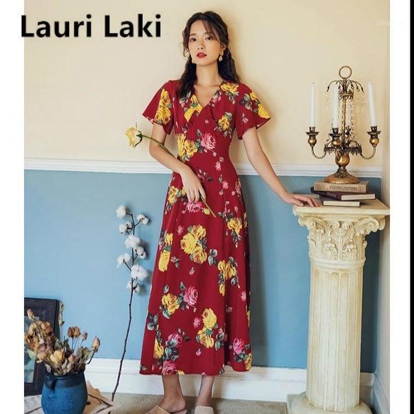 red floral beach sundress long a-line summer dress 2020 vintage maxi v-neck holiday boho dress with belt bohemian robe1, Black;gray
red floral beach sundress long a-line summer dress 2020 vintage maxi v-neck holiday boho dress with belt bohemian robe1, Black;gray