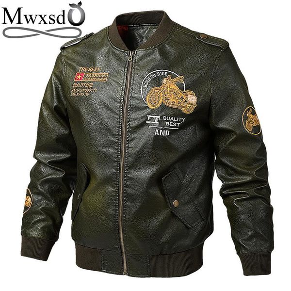 mwxsd brand mens pilot leather jackets men bomber motorcycle biker pu leather jacket and coat male jaqueta de couro 5xl, Black
mwxsd brand mens pilot leather jackets men bomber motorcycle biker pu leather jacket and coat male jaqueta de couro 5xl, Black