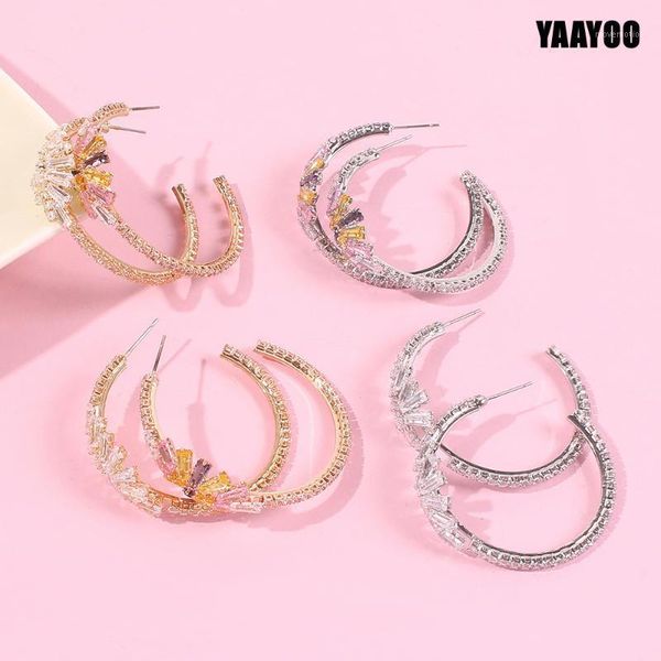 yaayoo fashion simple c-shaped ear studs women's colored rhinestone earring exaggerated romantic metal for women stud earrings1, Golden;silver
yaayoo fashion simple c-shaped ear studs women's colored rhinestone earring exaggerated romantic metal for women stud earrings1, Golden;silver