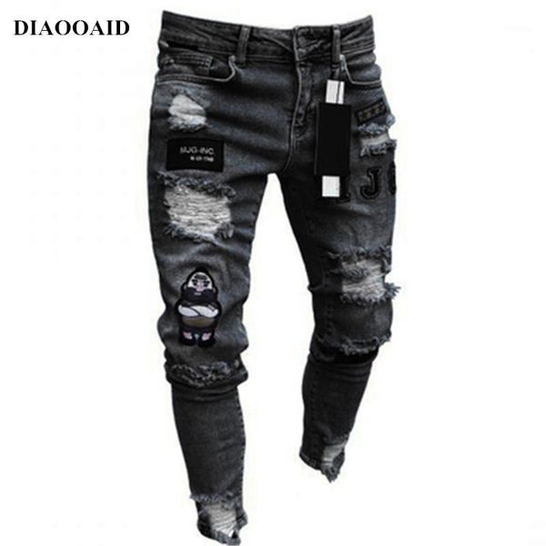 2018 new streetwear hiphop men jeans skinny fashion embroidery personality classic destroyed swag trousers male denim pants1, Blue
2018 new streetwear hiphop men jeans skinny fashion embroidery personality classic destroyed swag trousers male denim pants1, Blue