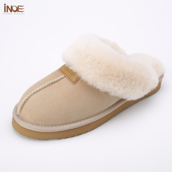 inoe classic women real sheepskin leather wool fur lined winter slippers home shoes baboon in house 35-44 201124, Black
inoe classic women real sheepskin leather wool fur lined winter slippers home shoes baboon in house 35-44 201124, Black