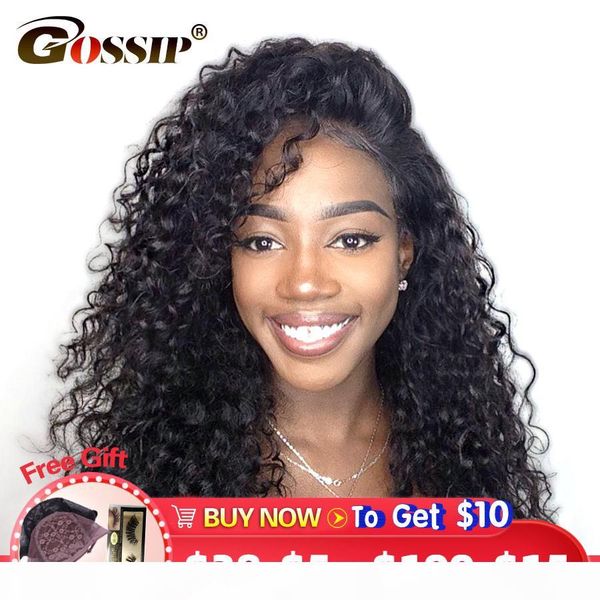 gossip deep wave 13x4 lace front wig indian wig human hair non remy pre plucked wigs for women lace frontal human hair wig, Black
gossip deep wave 13x4 lace front wig indian wig human hair non remy pre plucked wigs for women lace frontal human hair wig, Black