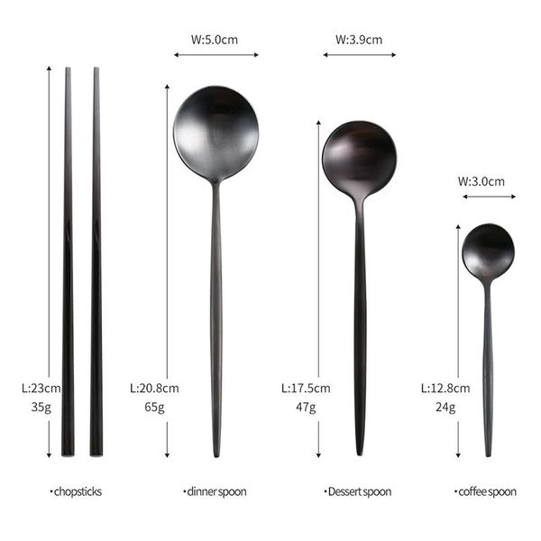 black gold cutlery set steak knife fork coffee spoon teaspoon butter knives chopstick travel home wedding party silver sqcpbs
black gold cutlery set steak knife fork coffee spoon teaspoon butter knives chopstick travel home wedding party silver sqcpbs