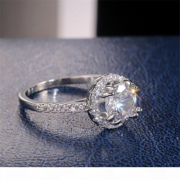ring luxury jewelry 925 sterling silver circular cut white z cz diamond party ladies wedding ring, merry christmas, Slivery;golden
ring luxury jewelry 925 sterling silver circular cut white z cz diamond party ladies wedding ring, merry christmas, Slivery;golden