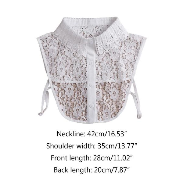 women crochet hollow out floral lace false collar button lapel half shirt dickey lx9e, Blue;purple
women crochet hollow out floral lace false collar button lapel half shirt dickey lx9e, Blue;purple