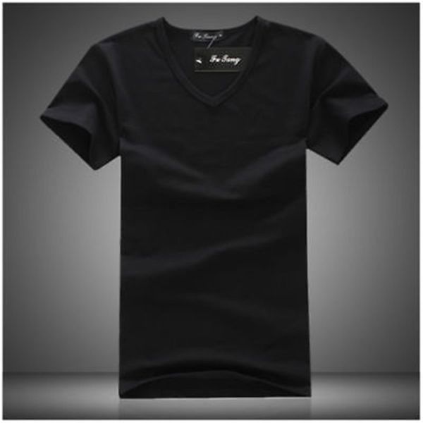 fashion summer men cotton t shirt casual short sleeve v-neck t-shirts black white plus size m-xl v neck tee shirt slim fit kg-115, White;black
fashion summer men cotton t shirt casual short sleeve v-neck t-shirts black white plus size m-xl v neck tee shirt slim fit kg-115, White;black