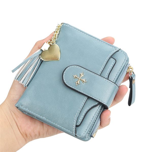 new hasp luxury short women clutch ladies wallet cute tassel purse leather woman money bag coin purses card holder, Red;black
new hasp luxury short women clutch ladies wallet cute tassel purse leather woman money bag coin purses card holder, Red;black