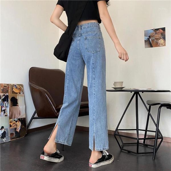 women high waist straight loose jeans 2020 autumn winter new punk vintage denim pants streetwear cropped-leg jean korean1, Blue
women high waist straight loose jeans 2020 autumn winter new punk vintage denim pants streetwear cropped-leg jean korean1, Blue
