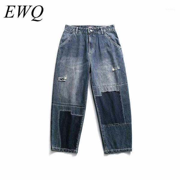 ewq / men's wear 2020 spring summer tide blue jeans vintage patch patchwork vintage directly denim trousers tide fashion 9y9381
ewq / men's wear 2020 spring summer tide blue jeans vintage patch patchwork vintage directly denim trousers tide fashion 9y9381