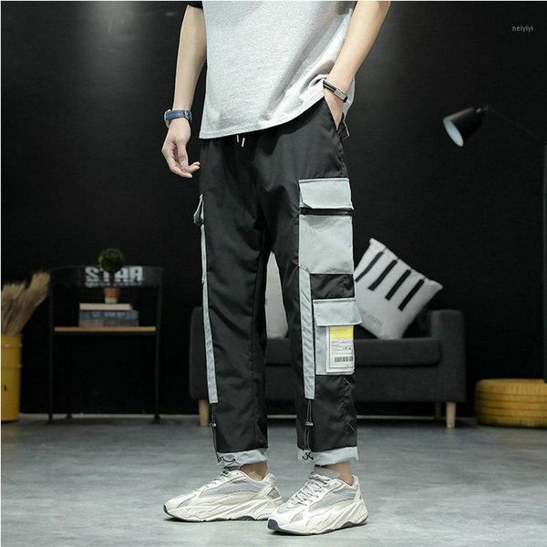 men's pants men cargo pant side pockets pencil hip hop patchwork harajuku sweatpants casual jogger trousers pantalones homme streetwear, Black
men's pants men cargo pant side pockets pencil hip hop patchwork harajuku sweatpants casual jogger trousers pantalones homme streetwear, Black
