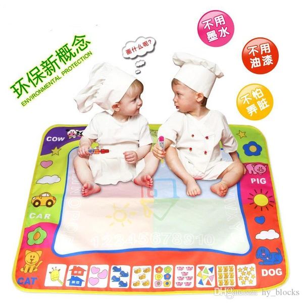 In Stock Enlightenment Educational Toys Children Magic Four-color Drawing Water Canvas Baby Waterproof Graffiti Drawing Board 46*29cm Small