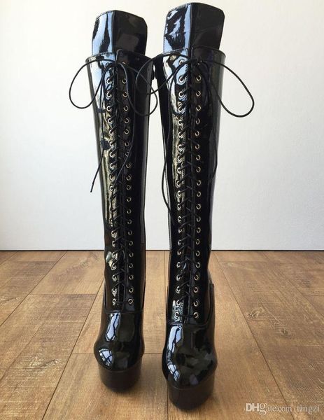 goth punk black shoes women platform boots heel booties fall fashion womens lace up knee high 15cm high heels for party
goth punk black shoes women platform boots heel booties fall fashion womens lace up knee high 15cm high heels for party