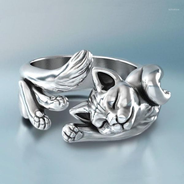 fashion cute kitten opened adjustable ring jewelry classic vintage women silver color cat wedding rings for female gift1, Golden;silver
fashion cute kitten opened adjustable ring jewelry classic vintage women silver color cat wedding rings for female gift1, Golden;silver