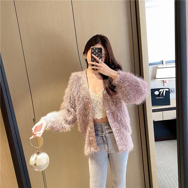 blue pink sweater coat 2020 new women's autumn and winter versatile temperament celebrity style short cardigan sweater top, White;black
blue pink sweater coat 2020 new women's autumn and winter versatile temperament celebrity style short cardigan sweater top, White;black