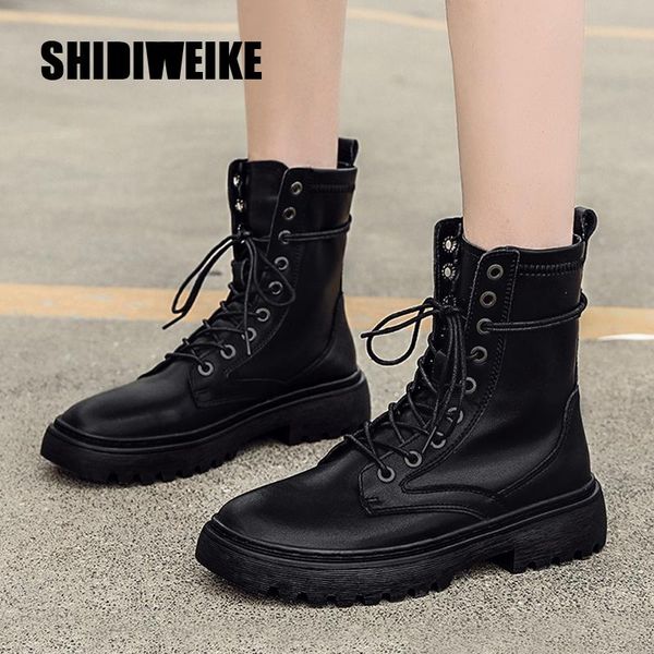 boots pu leather ankle women autumn winter low heels shoes fashion woman round toe lace up black v118
boots pu leather ankle women autumn winter low heels shoes fashion woman round toe lace up black v118