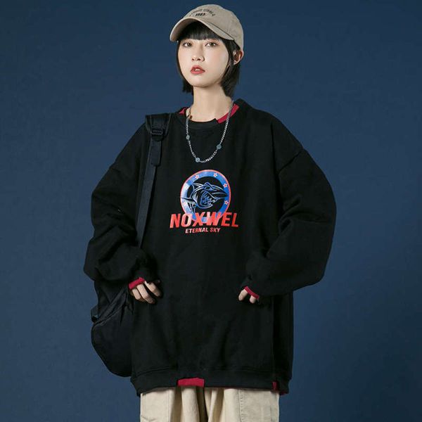 round 2020 new neck sweater fall men's sportswear casual long sleeve pullover top, Black
round 2020 new neck sweater fall men's sportswear casual long sleeve pullover top, Black