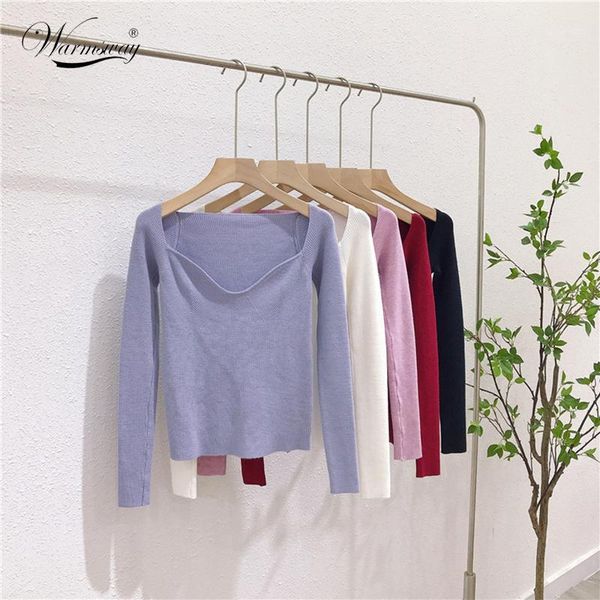 2020 fall winter purple square collar knitted long sleeve solid pullovers knit stretchy base shirt casual womens b-1231, White;black
2020 fall winter purple square collar knitted long sleeve solid pullovers knit stretchy base shirt casual womens b-1231, White;black