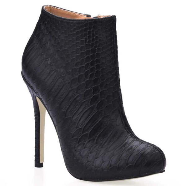 boots snakeskin women stiletto thin high heel ankle round toe fashion evening dress party ball lady bootie 3cbt-e1, Black
boots snakeskin women stiletto thin high heel ankle round toe fashion evening dress party ball lady bootie 3cbt-e1, Black