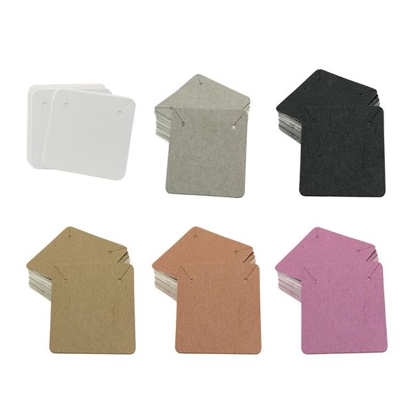 100 pack necklace display cards, earring holder cards, earring display cards kraft paper tags for ear studs, 6 colors optional, Pink;blue
100 pack necklace display cards, earring holder cards, earring display cards kraft paper tags for ear studs, 6 colors optional, Pink;blue