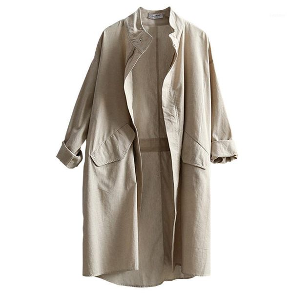 korean thin section mid-length trench coat women 2020 spring autumn new loose cotton and linen windbreaker coat female q12881, Tan;black
korean thin section mid-length trench coat women 2020 spring autumn new loose cotton and linen windbreaker coat female q12881, Tan;black
