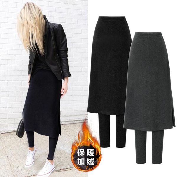 women's plus velvet thick pencil pants casual solid high waist solid fake two pieces legging skirt -5xl female plus size pants, Black;white
women's plus velvet thick pencil pants casual solid high waist solid fake two pieces legging skirt -5xl female plus size pants, Black;white