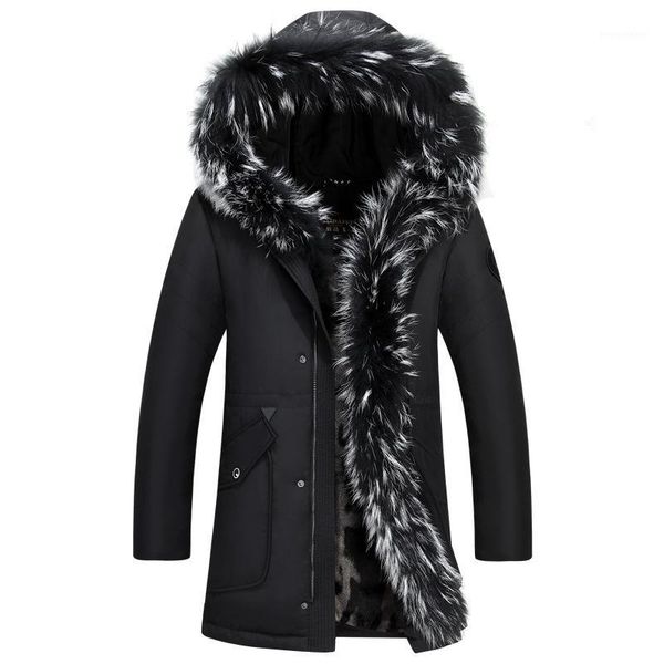 2018 winter thick warm down jacket casual x-long white duck down coats with hooded natural raccoon -35 degree outwear1, Black
2018 winter thick warm down jacket casual x-long white duck down coats with hooded natural raccoon -35 degree outwear1, Black