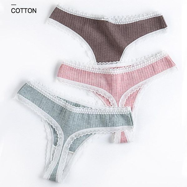 new g-string for women lace underwear ladies panties female causal lingerie bikini underpants girls rib cotton thongs, Black;pink
new g-string for women lace underwear ladies panties female causal lingerie bikini underpants girls rib cotton thongs, Black;pink