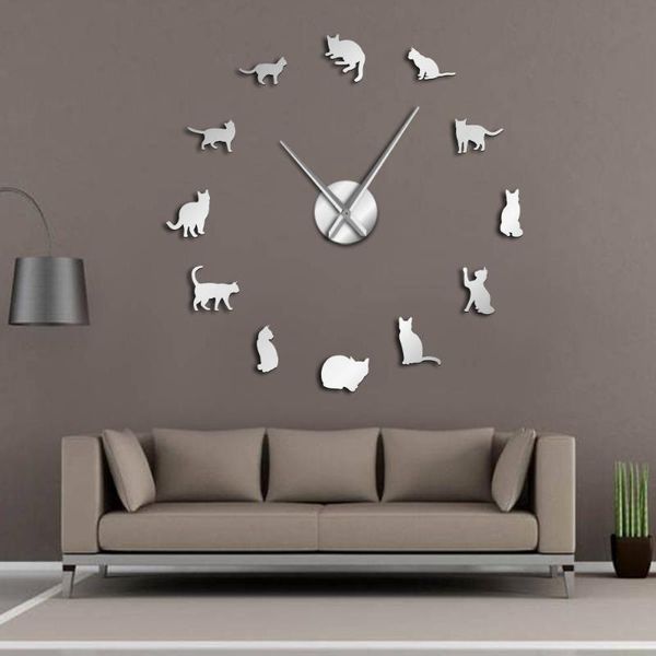 wall clocks silhouette cats art kittens diy giant clock playful big needle kitty girl room large watch feline fan gift
wall clocks silhouette cats art kittens diy giant clock playful big needle kitty girl room large watch feline fan gift