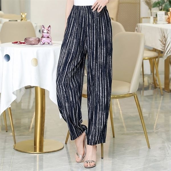 new summer pants women vintage elastic waist print floral elegant trousers female casual wide leg pants plus size xl-5xl 201228, Black;white
new summer pants women vintage elastic waist print floral elegant trousers female casual wide leg pants plus size xl-5xl 201228, Black;white