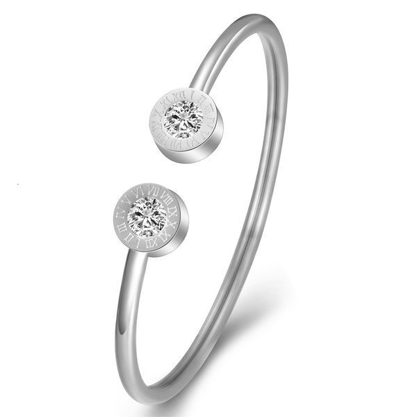 cuff roman steel numbers rose bangle gold stainless bracelet jewelry with crystal, White
cuff roman steel numbers rose bangle gold stainless bracelet jewelry with crystal, White