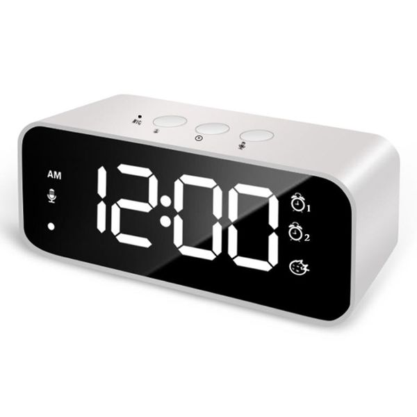 rechargeable diy sound recording led mirror music clock with dual alarms and snooze bedroom decor desk table phone charger clock
rechargeable diy sound recording led mirror music clock with dual alarms and snooze bedroom decor desk table phone charger clock