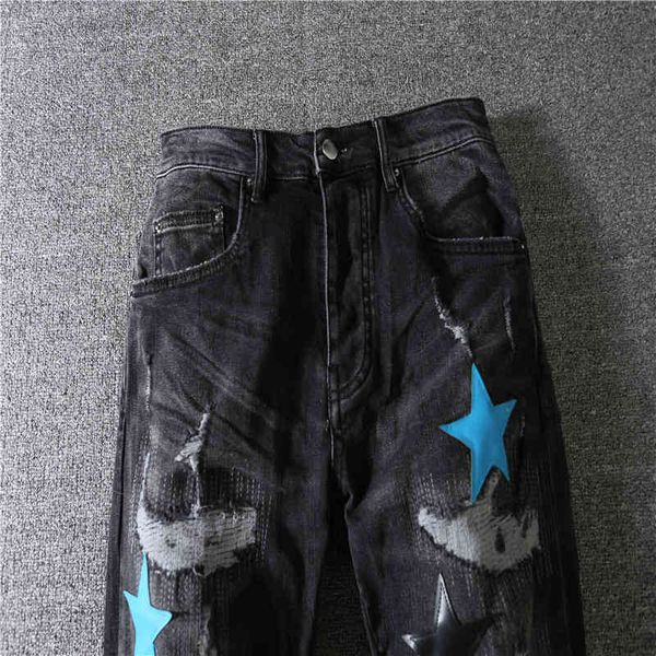 men's jeans street famous high amr patchwork pocket embroidered washed blue traf man pants streetwear trousers clothing mda2
men's jeans street famous high amr patchwork pocket embroidered washed blue traf man pants streetwear trousers clothing mda2